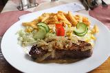 Rjukan_023_06192019 - This was the steak and fries dish served up at the Hytteby Kro in Rjukan