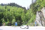 Rjukan_031_06192019 - Looking back across the Fv37 after having crossed the highway to get onto the Rjukanfossen Trail during our June 2019 visit