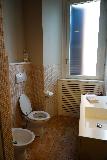 Rome_019_11162023 - The bathroom of our apartment unit at the Boutique Hotel Campo dei Fiori in Rome