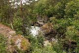 Romsdalen_144_07162019 - Contextual look upstream at parts of Slettafossen through the foliage