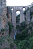 Ronda_195_05232015 - Closer examination of the impressive Ronda Waterfall and Puente Nuevo above it in the early morning hours