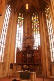 Rothenburg_155_07232018 - Looking at some kind of wooden altar in the backside of the St James Church in Rothenburg ob Der Tauber