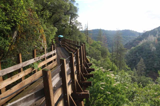 Rush_Creek_Falls_142_05202016 - The East Trail featured a long bridge overlooking the South Yuba River and the Hwy 49