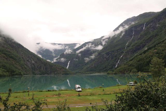 Rv55_002_07212019 - We've always been partial to staying in Skjolden because it was a beautifully situated town at the head of the Lusterfjord, and even further inland into Fortundalen, we witness scenes like this over Eidsvatnet