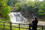 Ryumon_Falls_041_04152023 - Julie checking out the Ryumon Falls