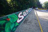 Salto_Collazo_041_04172022 - The mural on the railings of the bridge between the Salto Collazo Waterfalls