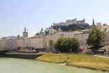 Salzburg_358_07022018 - Looking back across the Salzach River towards the Festung Hohensalzburg at midday