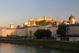 Salzburg_411_07022018 - Late afternoon view across the Salzach River towards the Festung Hohensalzburg