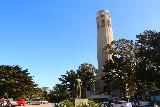 San_Francisco_344_04202019 - Broad look at Coit Tower and fronting statue in San Francisco