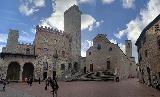 San_Gimignano_015_iPhone_11202023 - Pano view across a secondary square near the heart of the walled city of San Gimignano