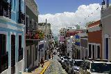 San_Juan_093_04142022 - Another look along the narrow one-way lane going down to the Plaza de Armas in Viejo San Juan