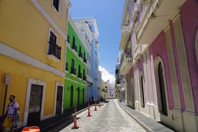 San_Juan_096_04142022 - The narrow alleyways lined with pastel-colored buildings in Viejo San Juan really gave Puerto Rico's capital city some character as well as being quite the atmospheric place to walk around