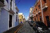 San_Juan_140_04142022 - Looking up along the alleyway containing La Taberna Lupolo in Viejo San Juan