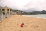 San_Sebastian_266_06152015 - Looking in the other direction as Tahia was playing in the sand at Playa de la Concha