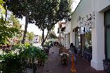 Santa_Barbara_008_02082021 - Julie approaching the Lilac Patisserie along State Street in Santa Barbara
