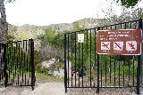 Santa_Ynez_Falls_005_02182023 - Going past the signed gate for Topanga State Park en route to Santa Ynez Falls