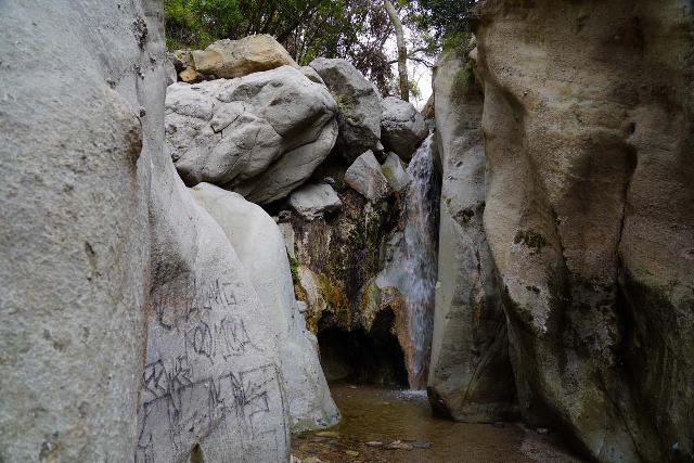 Santa_Ynez_Falls_085_02182023 - The familiar Santa Ynez Falls, but this time there was a bit of tagging