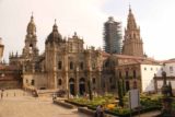 Santiago_de_Compostela_056_06082015 - Looking back at the severely scaffolded Catedral de Santiago de Compostela from the Praza da Inmaculada