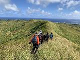 Sasalaguan_031_iPhone_11192022 - The group continuing along the ridge on the return hike from Mt Sasalaguan