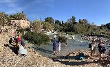 Saturnia_054_iPhone_11182023 - Back at the side of the Cascate del Mulino in pano mode after having had my fill of this place