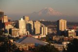 Seattle_17_119_07302017 - Zoomed in on Mt Rainier looming over downtown Seattle as seen from Kerry Park at sunset