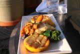 Sedona_17_063_04132017 - Julie's dish of chicken and veggies at The Hudson in Sedona