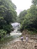 Sekiyama_003_iPhone_07212023 - Another look at Soph and Josh throwing rocks in front of the Sekiyama Waterfall