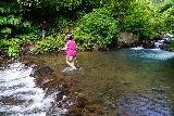Sekumpul_163_06212022 - Benny watching Mom go back across the Tukad Panarukan on the way to the Fiji Waterfall