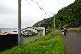 Seseki_042_07172023 - Josh and Mom continuing down the road between the Seseki Onsen to the Seseki Falls