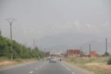 Setti_Fatma_006_05162015 - Leaving Marrakech and driving towards Ourika Valley in the heart of the High Atlas Mountains seen here through the haze still clinging onto its snow despite the 40C weather