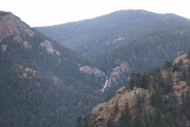 Seven_Falls_CO_134_03232017 - On the way up to Inspiration Point, I noticed this attractive waterfall way in the distance, which I wasn't sure if this was St Mary's Falls