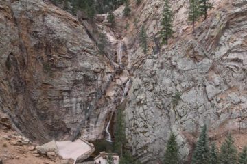 Seven Falls was perhaps the signature waterfall attraction of the Colorado Springs area.  Like its name suggested, it was where South Cheyenne Creek fell a total of 181ft over a series of seven...