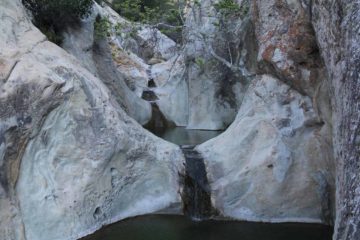 Seven Falls were a series of small waterfalls and punchbowl-like pools that definitely had that reputation of being one of the most popular spots in Santa Barbara.  Indeed, it seemed like the...