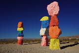 Seven_Magic_Mtns_034_10152020 - Closeup look at some of the colorful pillars of the Seven Magic Mountains