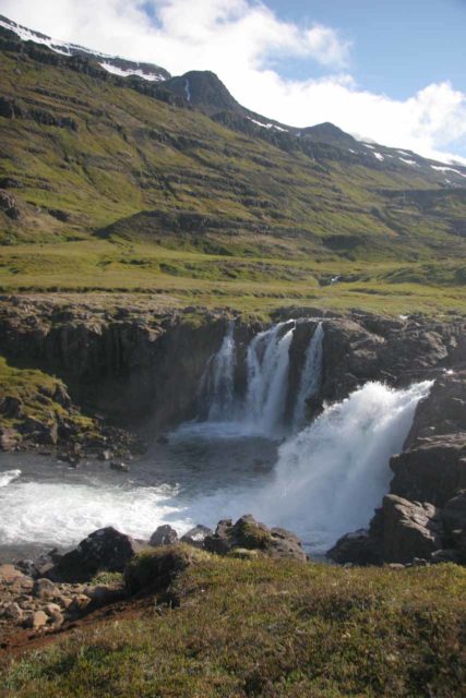 Seydisfjordur_065_07012007 - One of the waterfalls within walking distance downstream of Gufufoss was Neðri Úðafoss