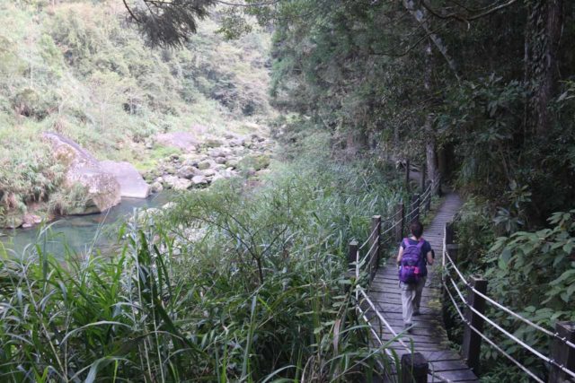 Shanlinhsi_040_10302016 - Mom on the Chunlin Trail en route to the Flower Center and ultimately to the Songlong Rock Waterfall