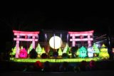 Shanlinhsi_262_10312016 - The lit up Japanese themed decorations at the visitor center parking lot at Shanlinhsi