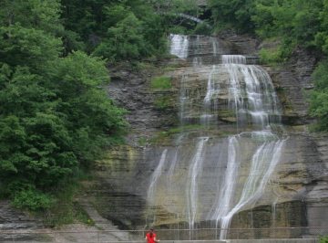 She-Qua-Ga Falls is the Native American name for the falls meaning 