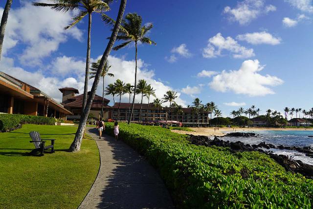 On our second trip to Kaua'i, we spent a few nights at the Sheraton Kaua'i in Po'ipu, which was well-situated next to a beach on the South Shore