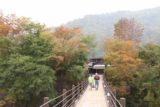 Shirakawa_040_10202016 - Reaching the end of the suspension bridge and the start of the Ogimachi Village