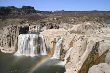 Shoshone Falls was a waterfall that Julie and I anticipated seeing immensely.  We were intrigued by the promise of its size and volume, especially given the nickname the 