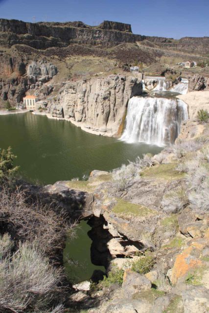 Shoshone_Falls_065_20130424 - Looking over an attractive natural arch backed by Shoshone Falls during our late April 2013 visit