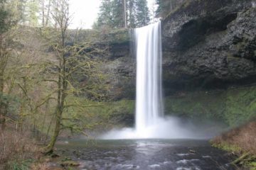 Despite its rather unimaginative name, South Falls was probably the one waterfall in Silver Falls State Park that seemed to us to have the most notoriety amongst the park's ten main waterfalls...