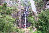 Silverband_Falls_17_025_11142017 - Julie standing right at the base of Silverband Falls during our November 2017 visit