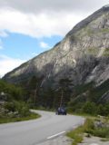 Simadalen_022_jx_06252005 - Driving the road out of Simadalen and back to Eidfjord on our first visit in 2005 when we had experienced better weather than on our 2019 visit