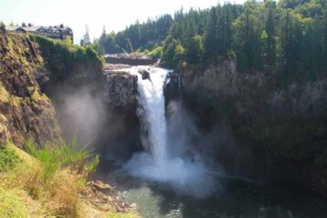 Snoqualmie Falls is easily the most popular and most visited waterfall in the state of Washington.  We believe the adjectives spectacular and powerful should be thrown in there as well...