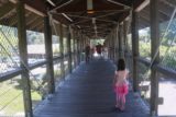 Snoqualmie_Falls_17_003_07292017 - Tahia walking in the familiar bridge over the busy road near the Salish Lodge