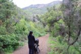 Solstice_Cyn_015_03272011 - Heading downhill on a fairly bumpy (for Tahia) stretch of trail