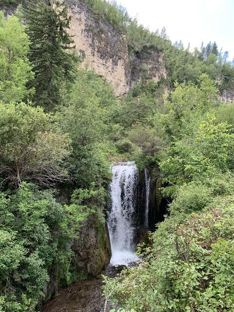 Spearfish_Canyon_127_iPhone_07302020 - The main drop of Roughlock Falls