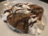 Spokane_011_iPhone_08042017 - The decadent pizookie-like dessert of chocolate chip cookie covered with whipped cream and ice cream served up at the Riverfront Square Shopping Mall